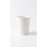 Joycup 8 Oz Çift Katlı (Dw) Karton Bardak Beyaz (Baskısız) - 100 ADET