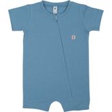 Jrmori Boydan Fermuarlı Basic Kısa Tulum - Mavi - 9 - 12 Ay