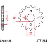 JT ÖN DİŞLİ HONDA CBF 150cc 2004-2017