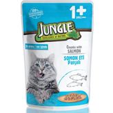 Jungle 100 gr Pouch Somonlu Kedi Konservesi