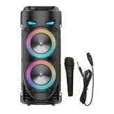 JUNGLEE BLUETOOTH HOPARLÖR SD KART USB GİRİŞLİ MİKROFONLU LED IŞIKLI ŞARJLI KABLOSUZ SPEAKER
