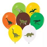 Jurassic Dinozor Baskılı Balon 10 Adet
