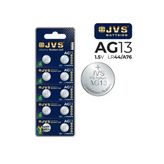 Jvs Ag13 (Lr44/A76) 1.5V Düğme Pil 10Lu
