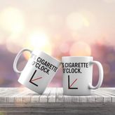 K-166 It's Cigarette O'Clock Baskılı Hediyelik Kupa Bardak