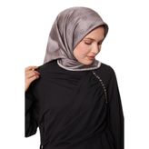 K.Vizon Mini Yonca Desen Twill İpek Eşarp