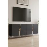 Ka1828as Evva Konsol ,Tv Sehpası Antrasit-Silver 180Cm