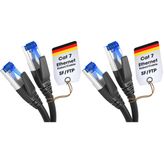 KabelDirekt – Cat 7 Ethernet Kablosu 10Gbit/s – 1m (2 paketi)