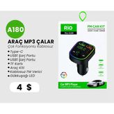Kablosuz Araç Mp3 Çalar Fm Transmitter Type-C Ve 2 Usb Şarj Portlu