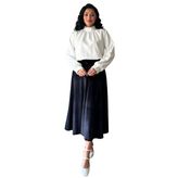 Kadife Kloş Etek (Siyah, L-XL)