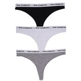 KADIN 3LÜ STRING TANGA SİYAH-BEYAZ-GRİ