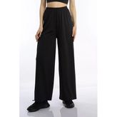 Kadın Allegro Kumaş Oversize Pantolon Siyah