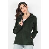 Kadın Balıkçı Fermuarlı Sweatshirt Yeşil