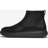 Kadın Bot E2Z-090 Fitflop Iq-Comff Leather Zip Ankle Boots - 0 - Siyah