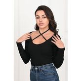 Kadın Boyun Askılı Bluz 1418-23