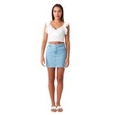 Kadın Denim Mini Etek Mavi 42