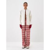Kadın Ekru Esnek Dokulu Oversize Ceket