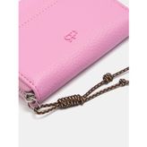 Kadın Fermuarlı Basic Desenli Cüzdan Pembe