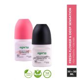 Kadın Flower Roll-on + Erkek Deep Sensatıon Roll-on 2 x 50 ml