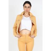 Kadın Gabardin Mont Sarı