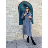 Kadın Kaşe Kaban - Gri - L