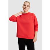 Kadın Kırmızı Bisiklet Yaka Basic Sweatshirt 50328980-VR030