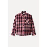 Kadın Kırmızı Ekoseli Oversize Casual Gömlek
