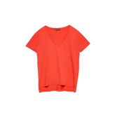Kadın Kırmızı V Yaka Basic T-Shirt 101A03470 36