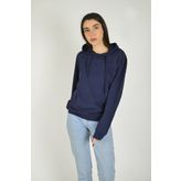Kadın Lacivert Kapüşonlu Sweatshirt