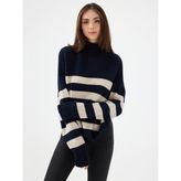 Kadın Lacivert Oversize Kazak - M