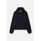 Kadın Lila Modal Karışımlı Kapüşonlu Sweatshirt