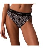 Kadın Marka Logolu Siyah Hipster Bikini Altı