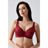 Kadın Minimizer C Cup Sütyen, 342305 - Bordo - 80