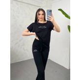 Kadın Nakış Detaylı Basic Eşofman Takımı 3814-23