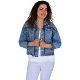 Kadın Nakışlı Kot Gömlek BGL-ST04245