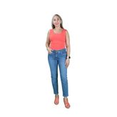 Kadın Orta Mavi Mom Jeans