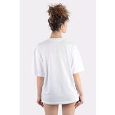 Kadın Oversize T-Shirt - M - Beyaz