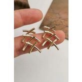 Kadın Özel Tasarım 4 Cm Küpe 002