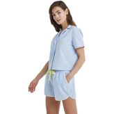 Kadın Pijama Üstü 60377 - Mavi