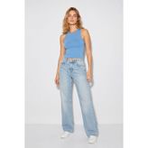 Kadın Sandra Mavi Halter Top Crop Atlet