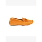 Kadın Sarı Deri Loafer