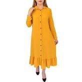 Kadın Sarı Elbise MNLS-09