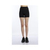 Kadın Slim Fit Allegro Kumaş Şort Siyah