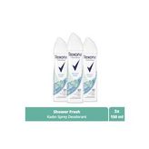 Kadın Sprey Deodorant Shower Fresh 150 Ml X3 Adet