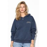 Kadın Thinky Baskılı Sweatshirt%100 Pamuk-Navy