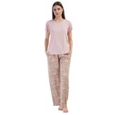 Kadın Vıscon Kısa Kol Pijama Takım, 410053