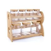 Kadıoğlu Ticaret Bench Standlı 8 Parça Cam Baharat Takımı
