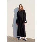 Kado Online Oversize Uzun Rahat Elbise - Siyah - L - XL