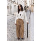 KADRİYE BAŞTÜRK Barrel Pantolon Camel