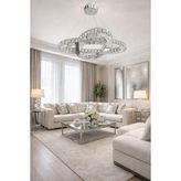 Kafkas 65LİK Birleşik Elips Gümüş Kristal Avize - 1