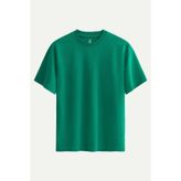 KAFT Yeşil Erkek Oversize Basic Tişört - %100 Pamuk | (Urban - Forest Shade)
